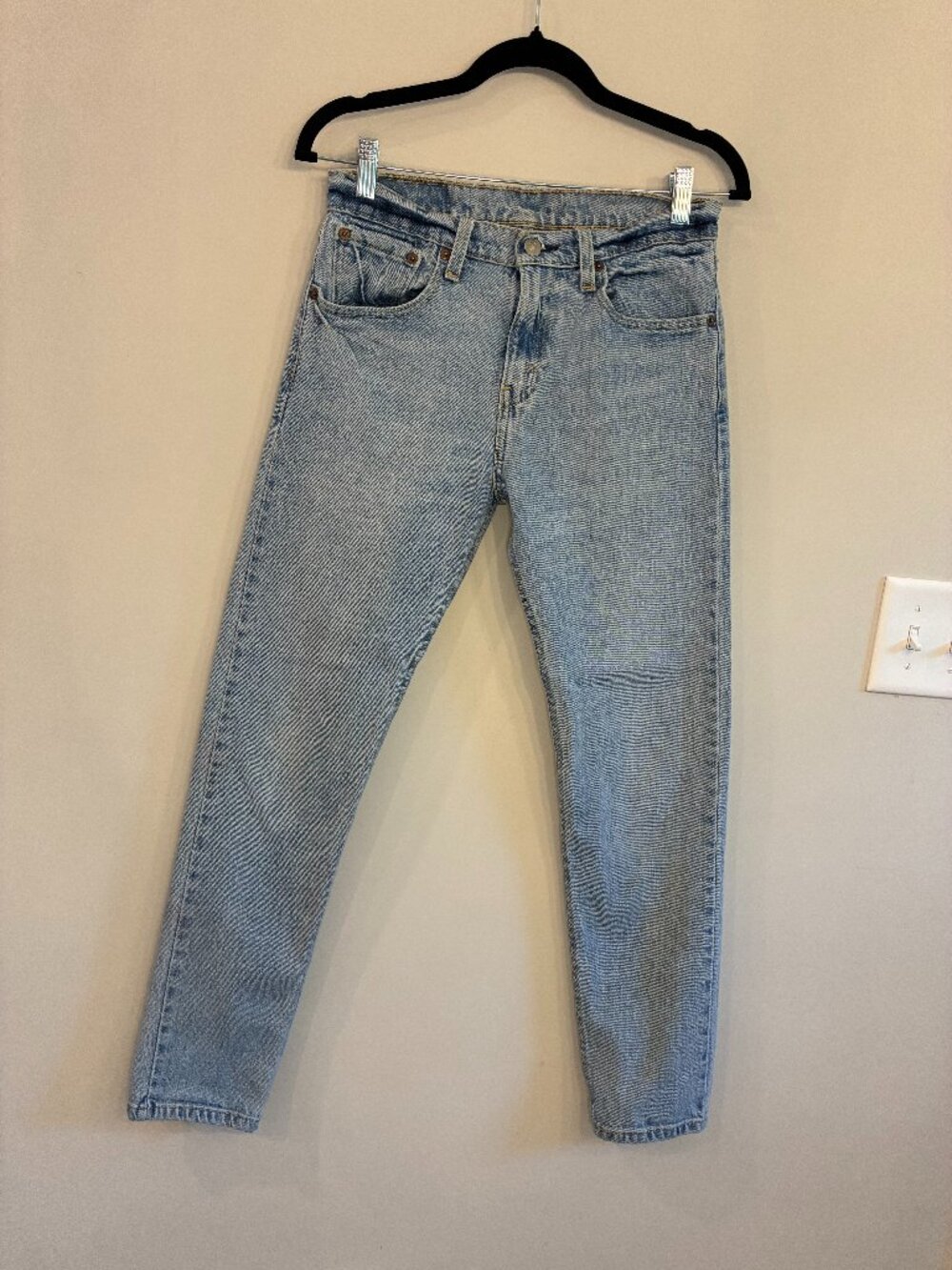 Levi’s 512 Slim Taper Jeans W28 L30 Light Wash Blue Denim